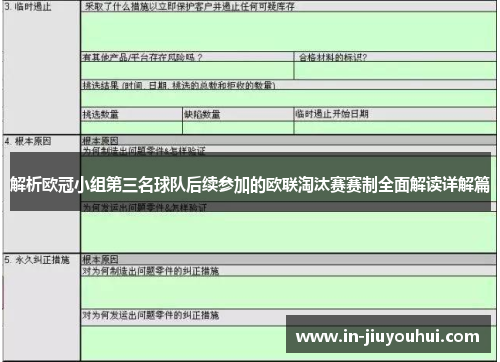 解析欧冠小组第三名球队后续参加的欧联淘汰赛赛制全面解读详解篇